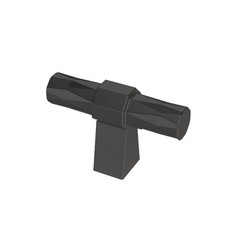 Matte Black Cabinet T Bar Knurled Knobs 10 PCS AL6201MB Hardware 50mm 2 In