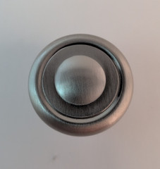 Set of Eleven 1 1/8″ Dia Cabinet Knobs or Pulls Brushed Nickel