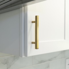 Brushed Gold Modern Kitchen Cabinet Handles Bar Pull Drawer Knob Stainless Steel