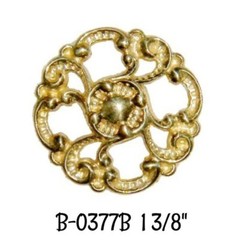 Brass Knob Antique Victorian Style Cast Brass KNOB – 1-3/8″ diameter Vintage