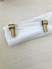 3 3/4” Cabinet Handles Kitchen Cabinets Drawer 6 Pack, Bronze Crystal Pull