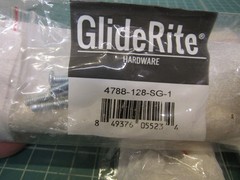 Lot of 5 GlideRite 5-1/16 Inch Center Knurled Bar Pull Satin Gold, 4788-128-SG-1