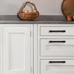 Matte Black Heavy Duty Appliance Cabinet Drawer Pulls 12 Inch Centers 1 PC