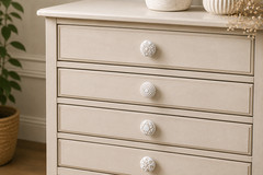 10 Handmade Marrakesh White cream drawer knob mosaic ceramic pulls cabinet knobs
