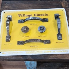 Village Classic Metal Cabinet Pulls/Knobs Antique Brown 3in C-C 5in (6)