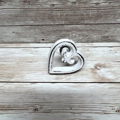 Antique Style Distressed White Cast Iron Drawer Cabinet Pull Knob