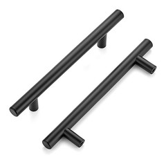 40 Pack Matte Black Stainless Steel 5 In Hole Center Cabinet Pull Handles