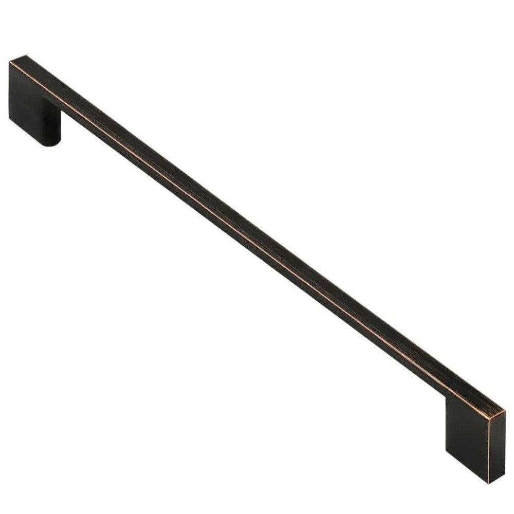 Alzassbg 10 Pack Oil Rubbed Bronze Cabinet Pulls, Rectangle, 10 Inch, New