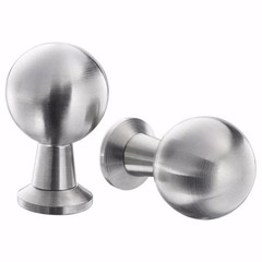 New IKEA BAGGANÄSKnob, stainless steel, 13/16 ” 2pack Total 6, Bathroom Kitchen