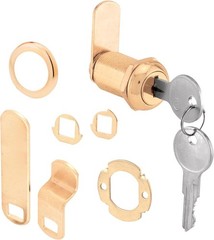 U 9946 Brass Finish Drawer Lock Secure Files and Cabinets