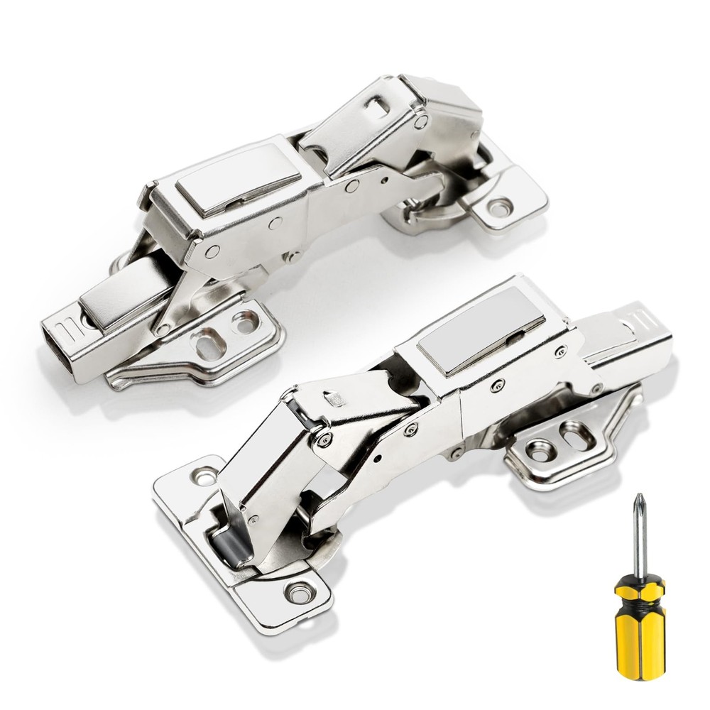 2 Pack 165 Degree Soft Close Kitchen Cabinet Door Hinges, Face Frame 165