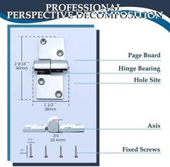 SHENGHUISS Boat Hinge Lift Off Hinge Marine Grade 316 Stainless Steel Strap H…