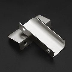 10 PCS Silver Brushed Nickel Cabinet Finger Edge Pulls 80mm/3.15 Inch