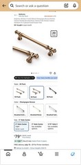 Asidrama Champagne Bronze Cabinet Handles 40PCS (20×5”, 10×6.3”, 10×7.5”) Zinc