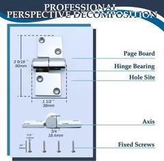 SHENGHUISS Boat Hinge Lift Off Hinge Marine Grade 316 Stainless Steel Strap H…