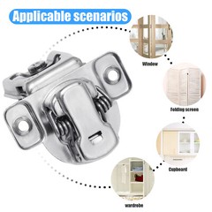 10 PCS Cabinet Hinges 1/2″ Overlay Soft Close Face Frame 105° Compact Handware