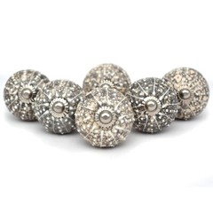 Grey Color Knobs Art CERAMIC DOOR KNOB Handle Cabinet Pulls Drawer Melon Painted