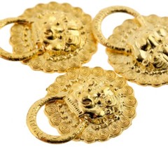 Antique Bronze Mini Lion Head Cabinet Jewelry Box Pull Ring Handle Knob 30*24mm