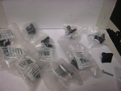 10 Liberty P39934W-FB-C 1 ” Square Flared Edge Cabinet Drawer Knob Flat Black