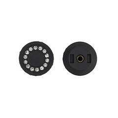 10 Pack Modern Round Cabinet Door Knob Kitchen Drawer Dresser Handle Pull Black