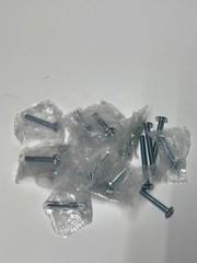Lot of 15 Satin Nickel Cabinet Knobs 1-1/4″ Round Drawer Pulls w/ Mounting Screw