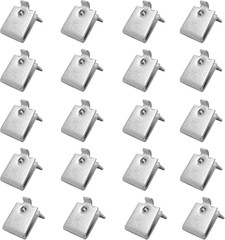 Knape and Vogt Adjustable Steel Pilaster Shelf Support Clip Zinc (Pack of 20)