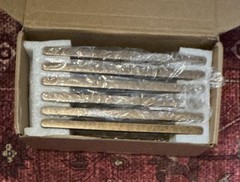 Antique Brass Cabinet/Drawer Pulls 12 Pack of 8 inch handles with screws Goo-Ki