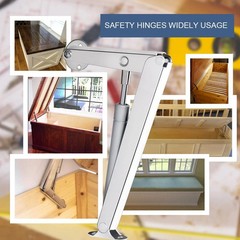 250N Heavy Duty Soft Close Lid Support Hinge, Chest Hinges for Wooden Box Tru…