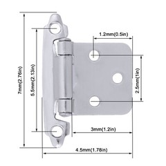 Overlay Kitchen Cabinet Hinges Self Closing Face Mount Cupboard Door Hinge Lot
