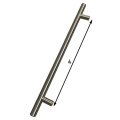 GlideRite 12in.Thick Solid Long Stainless Steel Finish Cabinet Pulls(10 Pack)