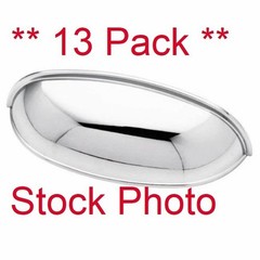 13 Pack -Liberty PN1053L PC Polished Chrome 2.5″ & 3″ Cup Style Drawer Pull