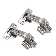 Corner Cabinet Door Hinges 135 Degree Bifold Kitchen Cupboard Hardware 2 PCS