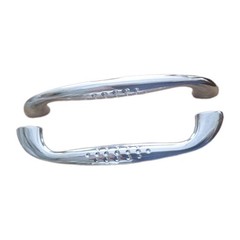 40 Ultra Hardware 5″ Center Center Zinc Drawer Pull Polished Chrome Cabinet NIP