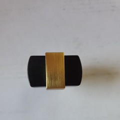 Liberty Wrapped Square 1-3 16 In. Brushed Brass And Matte Black Cabinet lot of 4
