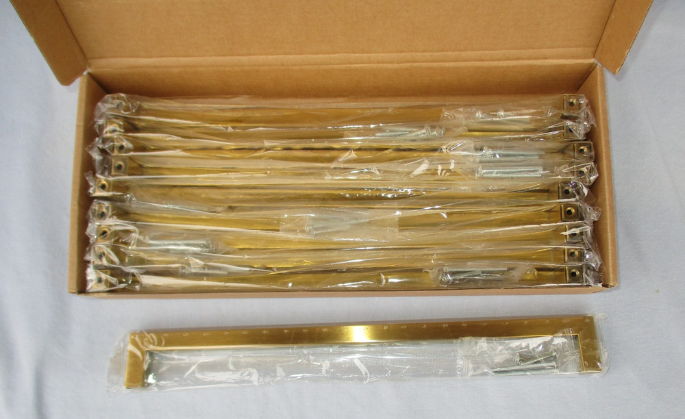 Gold color metal handles cabinet pulls Redunest set of 10 long rectangular