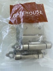 Gatehouse NEW 2-pk hinges SC1938-BSN self-closing inset cabinet satin nickel