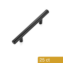 25X Matte Black Drawer Pull 3-3/4″ (96mm) Center to Center