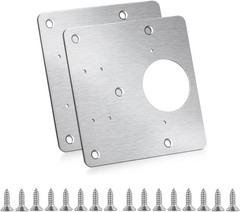 Stainless Steel Cabinet Hinge Repair Plates Kit with Screws – 2 PCS