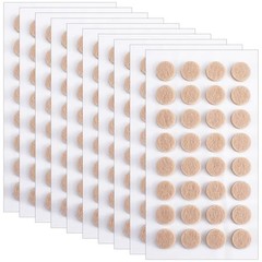 320 Pcs Felt Cabinet Door Bumpers, Small 0.4 in Diameter Self-Adhesive Felt