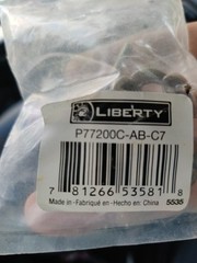P77200C-AB-C7 5535 1 1/2″ Round Cabinet Drawer Pull Knob By Liberty LOT OF 16