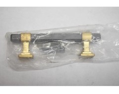 Liberty Square Dual Finish Pull Matte Black and Brushed Brass P38499C 379-CP