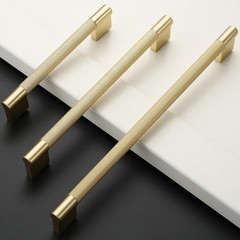 10 Pack 3″(76mm) Brushed Gold Cabinet Handles Knurled Cabinet Pull Kitchen Gold