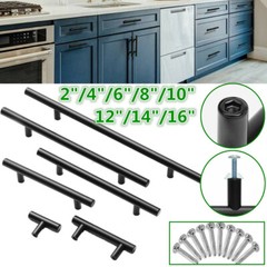 10Pack Kitchen Cabinet Pulls Stainless Steel Drawer T Bar Knob Handles 2-16″ NEW