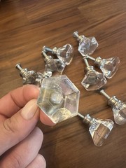 Clear Knob Set – 10 Regular Size + 1 Large Size