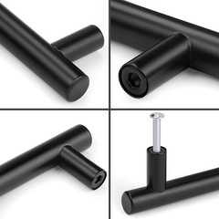 Elegant 30 Pack Black Stainless Steel Cabinet Pulls – 5″ Handles for Any Room