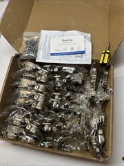 Ravinte 20 Pack 10 Pairs 1/2 Inch Overlay Brushed Nickel Short Arm