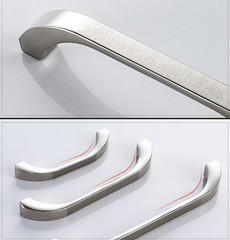 Door Knob Zinc Alloy Metal Polished Chrome Cabinet Handle For Door Leaf & Drawer