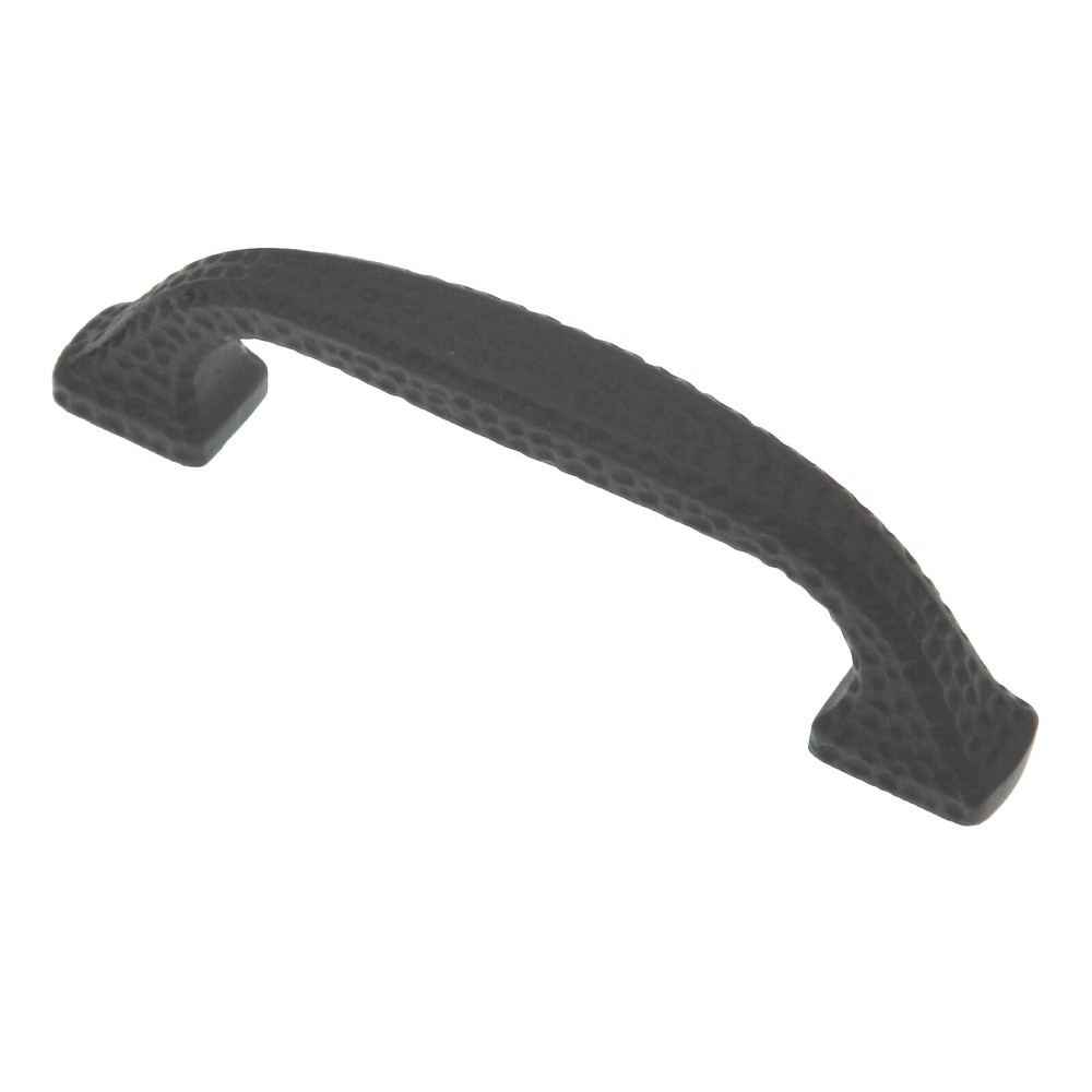 10 Pack Warwick Wrought Iron Black 3″cc Hammered Cabinet Handle Pull DH1004BL