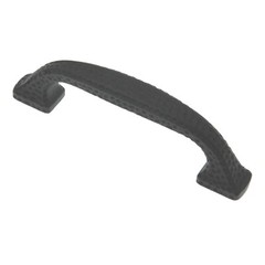 10 Pack Warwick Wrought Iron Black 3″cc Hammered Cabinet Handle Pull DH1004BL