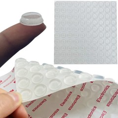 100pcs Cabinet Door Bumpers Clear Rubber 100pcs(1/2″ Diameter),